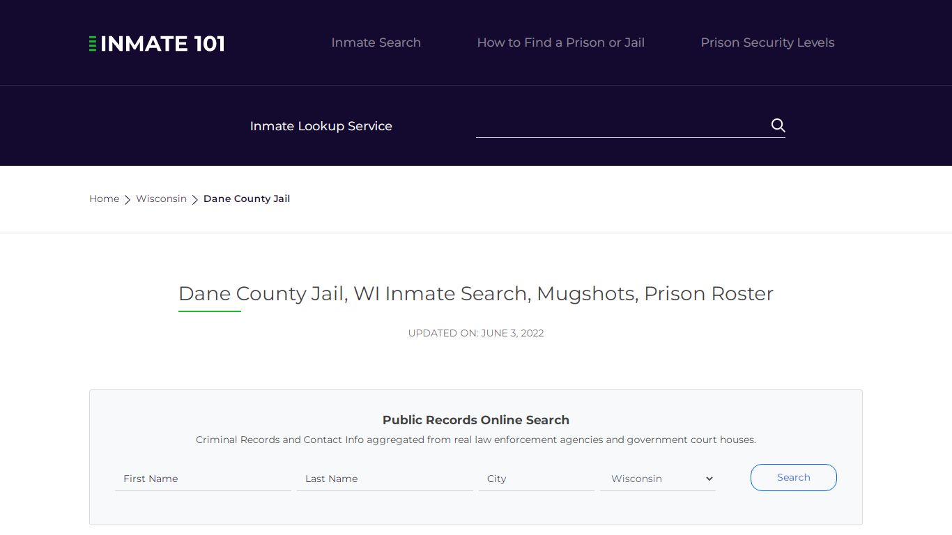 Dane County Jail, WI Inmate Search, Mugshots, Prison Roster